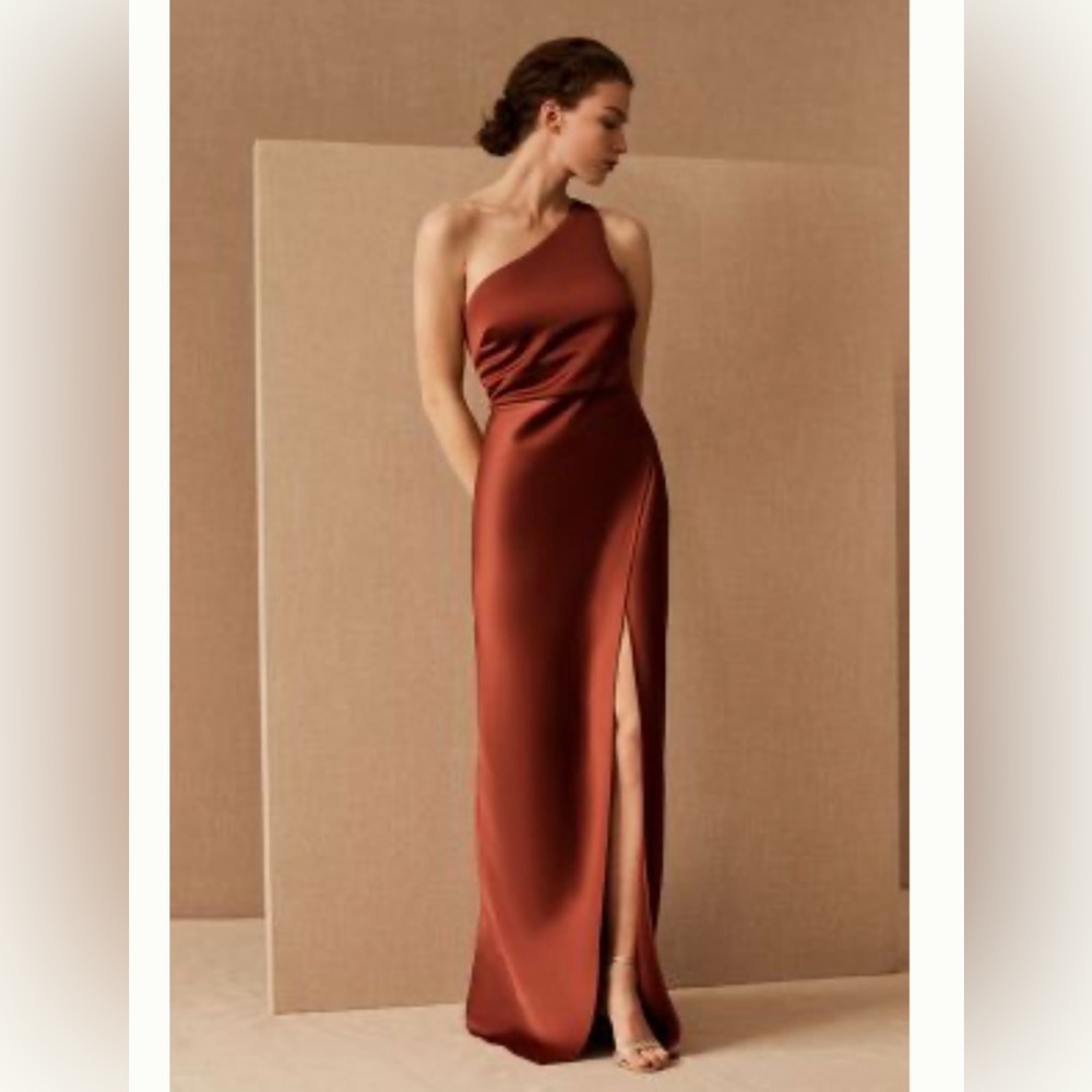 Anthropologie BHLDN Satin Charmeuse Maxi Dress